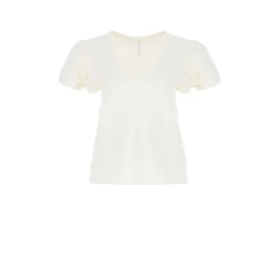 T-shirt con maniche a palloncino