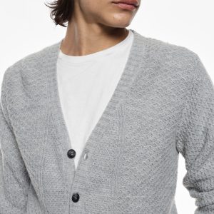CARDIGAN CON SCOLLO A V E BOTTONI - IMPERIAL