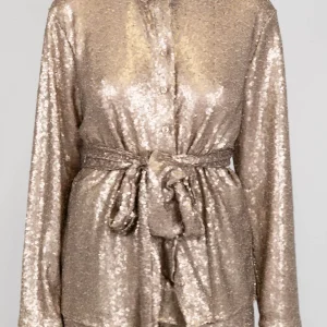 Haveone - Camicia paillettes con fusciacca