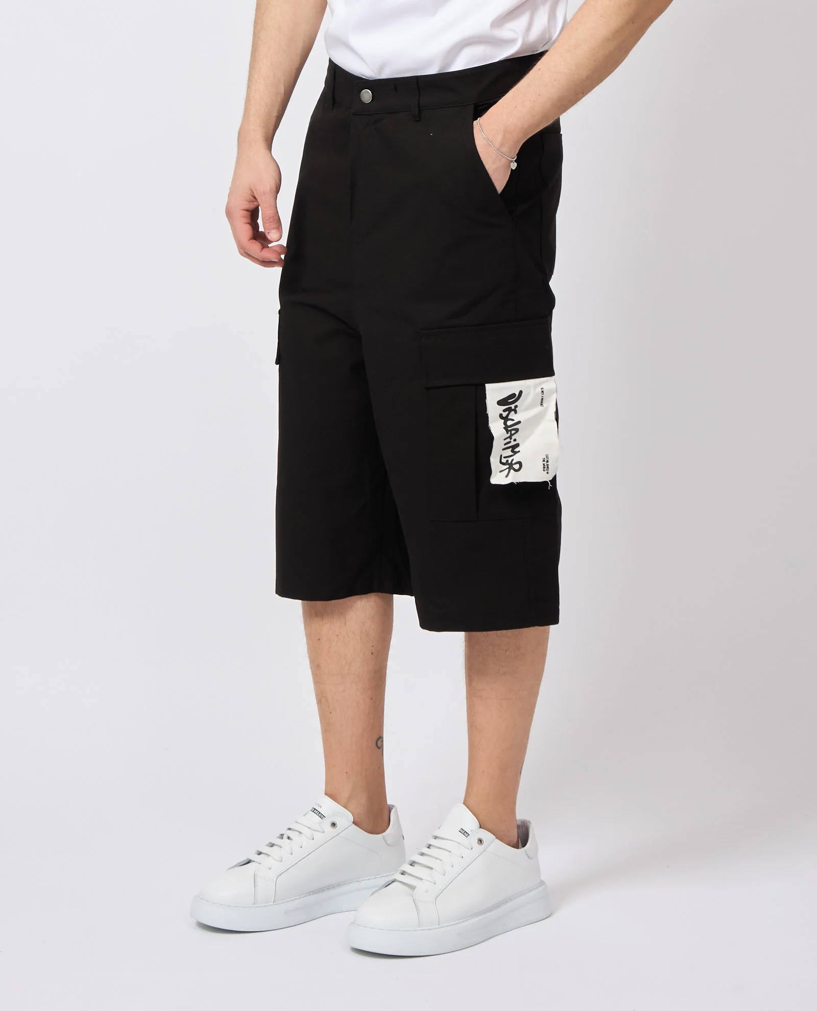 BERMUDA PINOCCHIETTO IN GABARDINE - DISCLAIMER - immagine 3