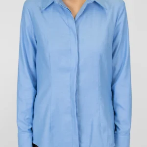 Dixie - Camicia con pinces e chiusura a scomparsa