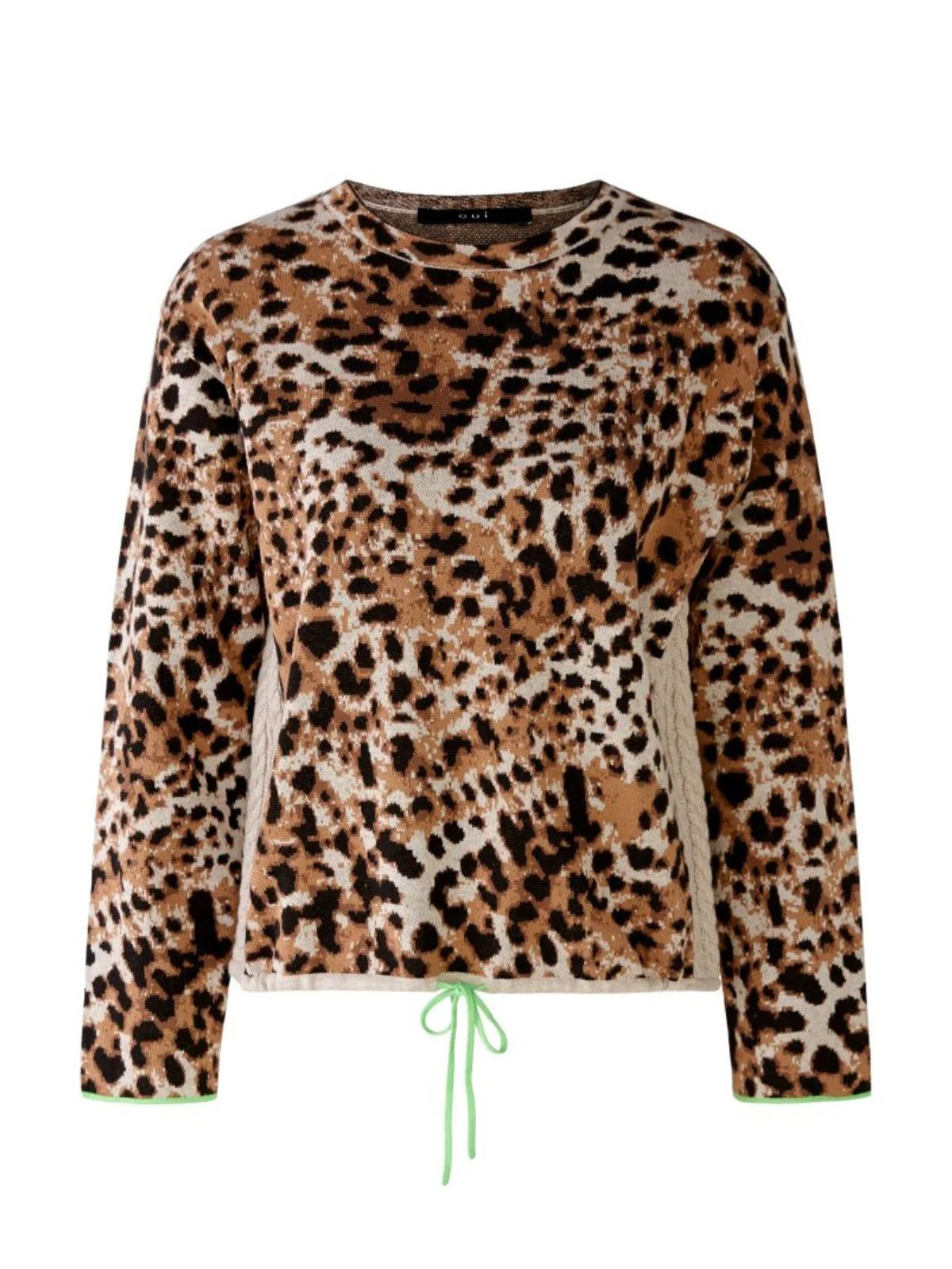 Maglione maculato dal design sportivo