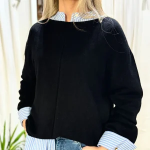 Maglia nera a scatoletta