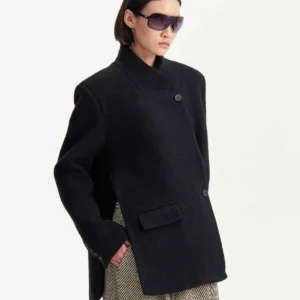 Cappotto oversize con spacco