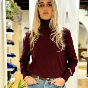 Maglia in lana con apertura