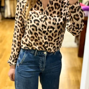 Camicia maculata in viscosa