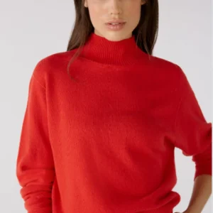 Maglia collo alto rossa