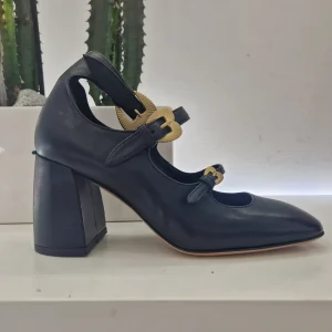A.Bocca scarpa triple strap pelle nera