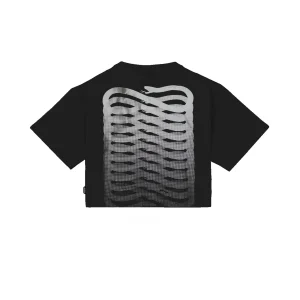 T-SHIRT CROPTOP SILVER LEAF RIBS - PROPAGANDA