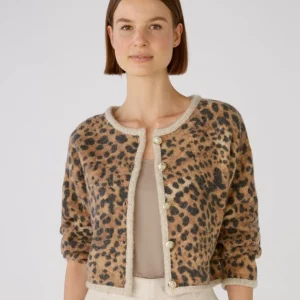 Cardigan corto maculato
