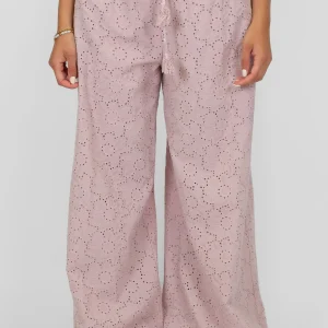 Tensione in - Pantalone palazzo in pizzo sangallo con coulisse