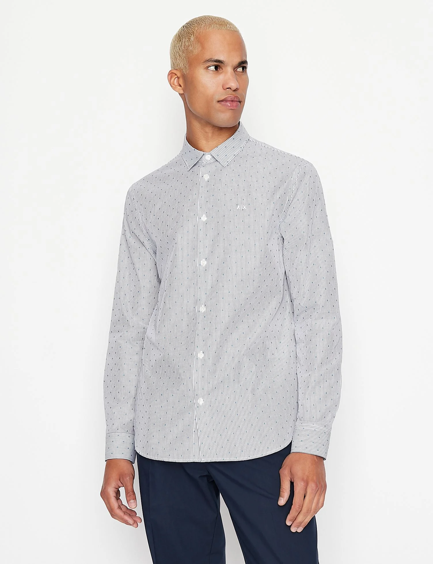 Camicia in microfantasia