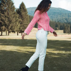 Pantalone bianco 5 tasche
