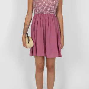 Dixie - Abito corto con top in paillettes