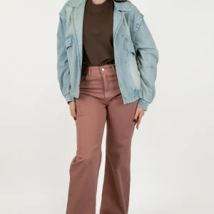 Haveone - Pantalone regular in denim colorato modello London