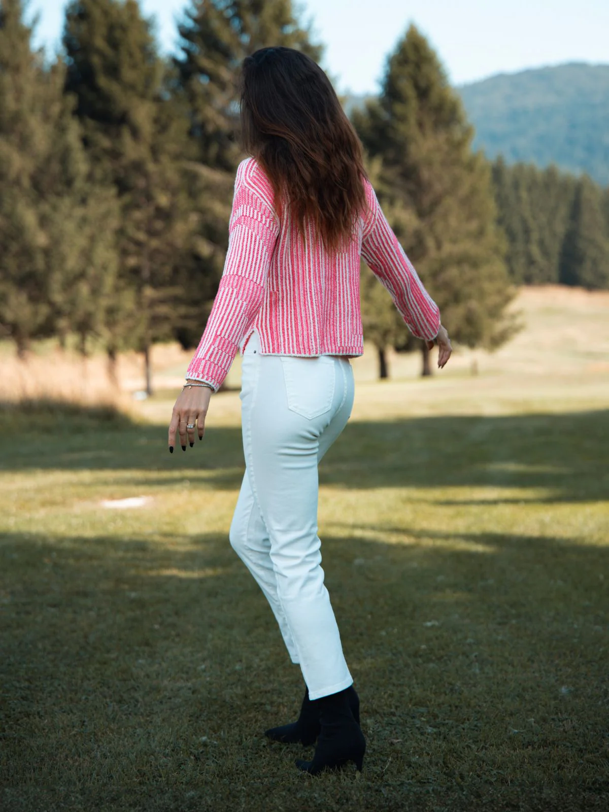 Pantalone bianco 5 tasche - immagine 4