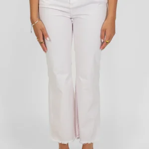Tensione in - Pantalone regular in cotone sfrangiato sul fondo