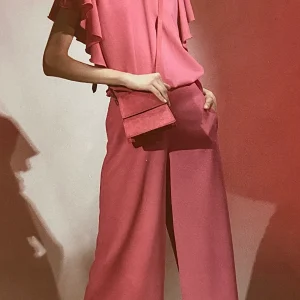 Casacca fuxia con rouches