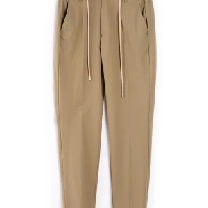 PANTALONI CON COULISSE TESSUTO DIAGONALE