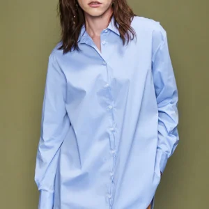 Camicia over in popeline
