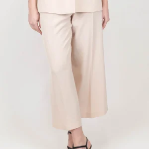 Maryley - Pantalone palazzo con piega stirata