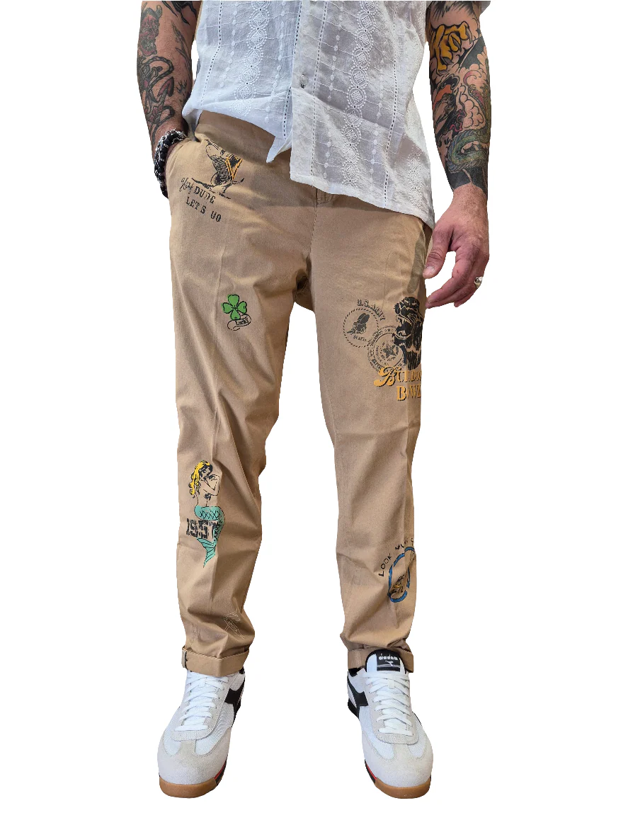 ANCON PANTALONE CON STAMPE - CLARK