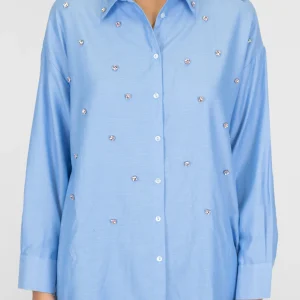 Dixie - Camicia con applicazioni pietre