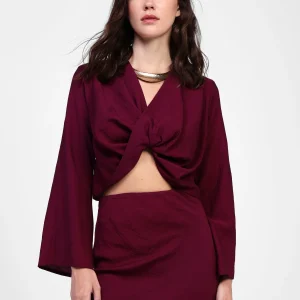 Dixie - Top a maniche lunghe con nodo
