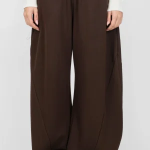 Dixie - Pantalone balloon a gamba ampia con elastico in vita