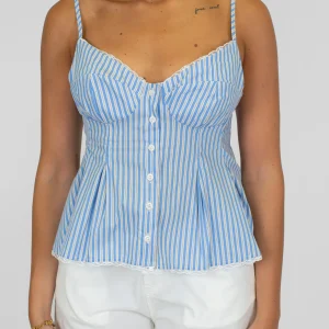 Dixie - Top a righe con bretelle regolabili