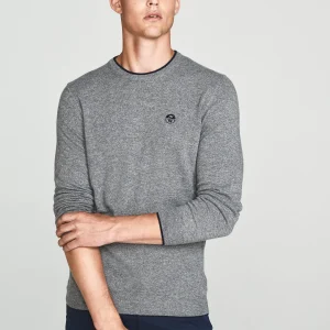 Maglia girocollo lana e cachemire