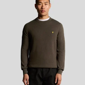 MAGLIONE GIROCOLLO IN COTONE MERINO - LYLE&SCOTT