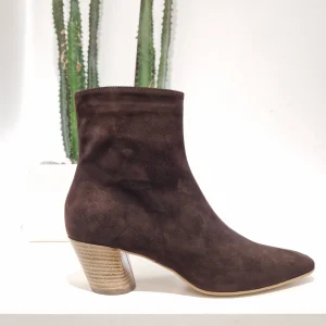 ENJOY stivaletto texano t.moro in pelle scamosciata